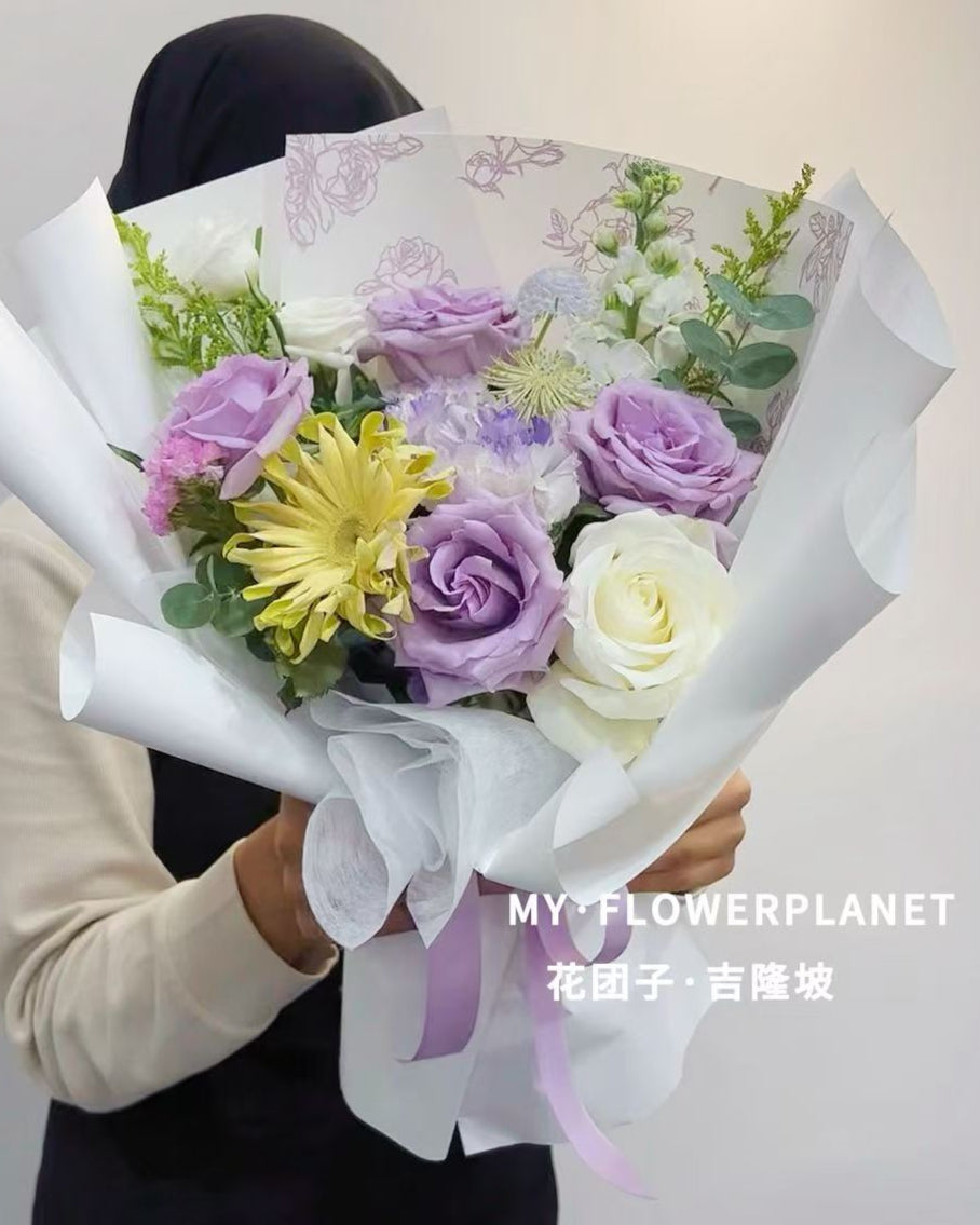 Daily Bouquet （Purple & Yellow）