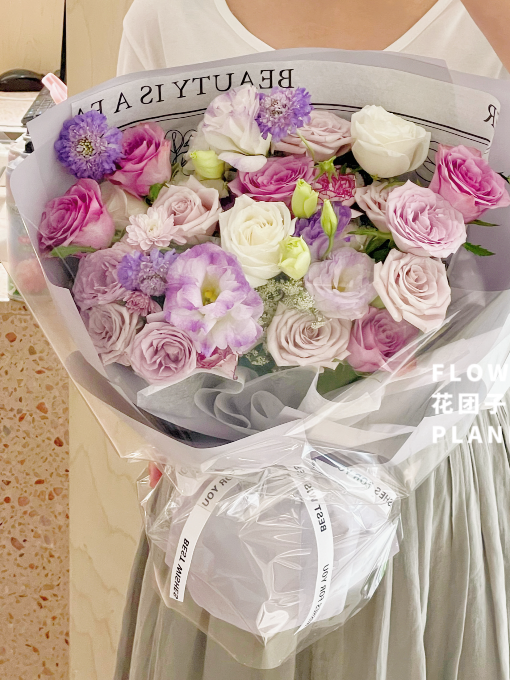 Purple & Pink Bouquet (L Size)