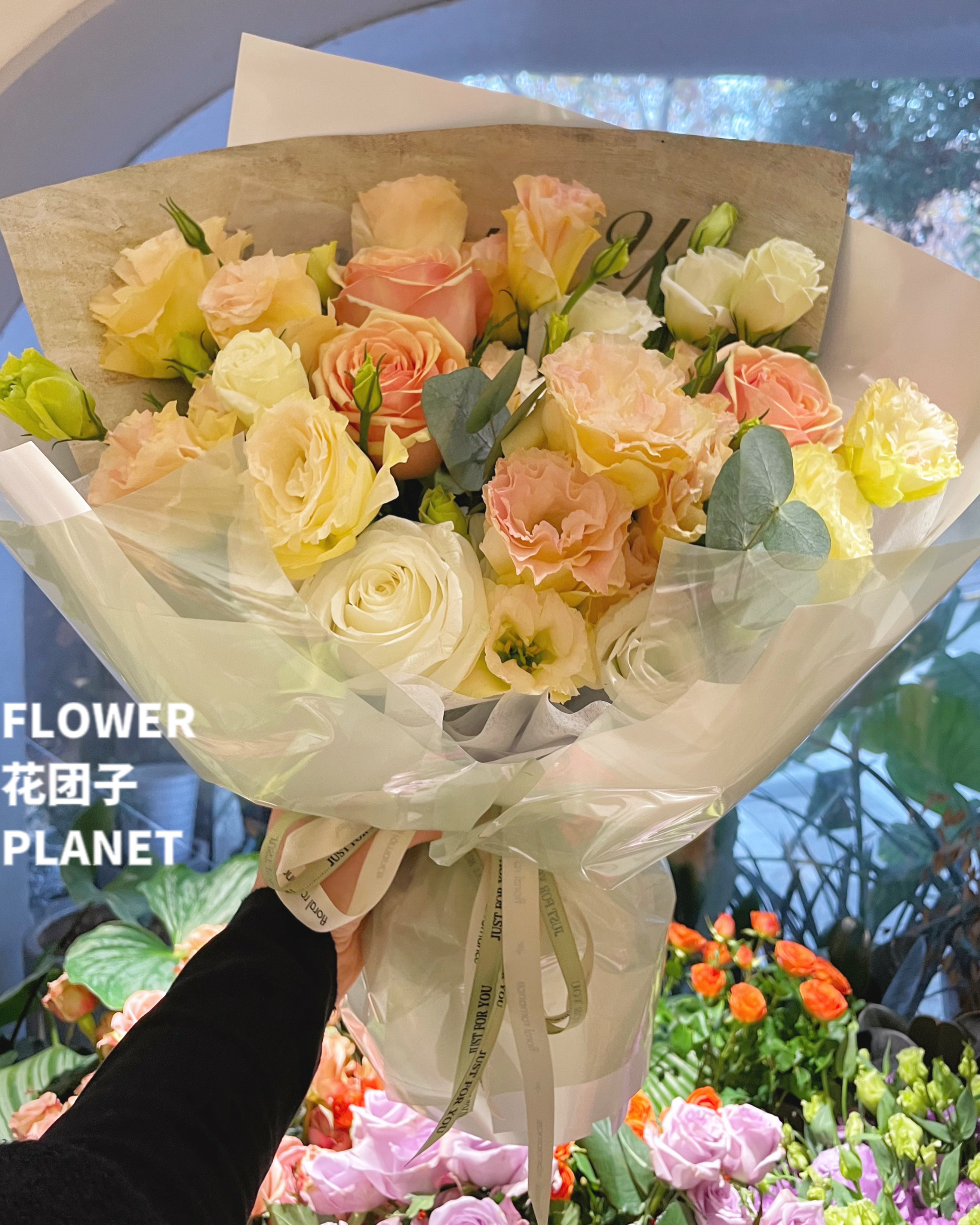 Roses&Lisianthus Bouquet（M Size）